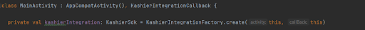 Kotlin implementation of KashierIntegrationCallback