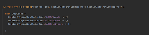 Kotlin response