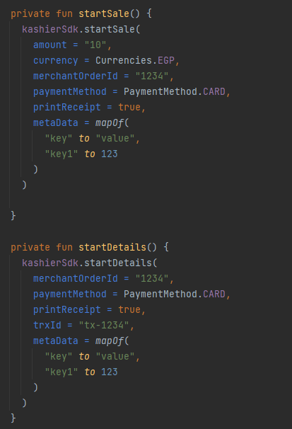Kotlin transaction