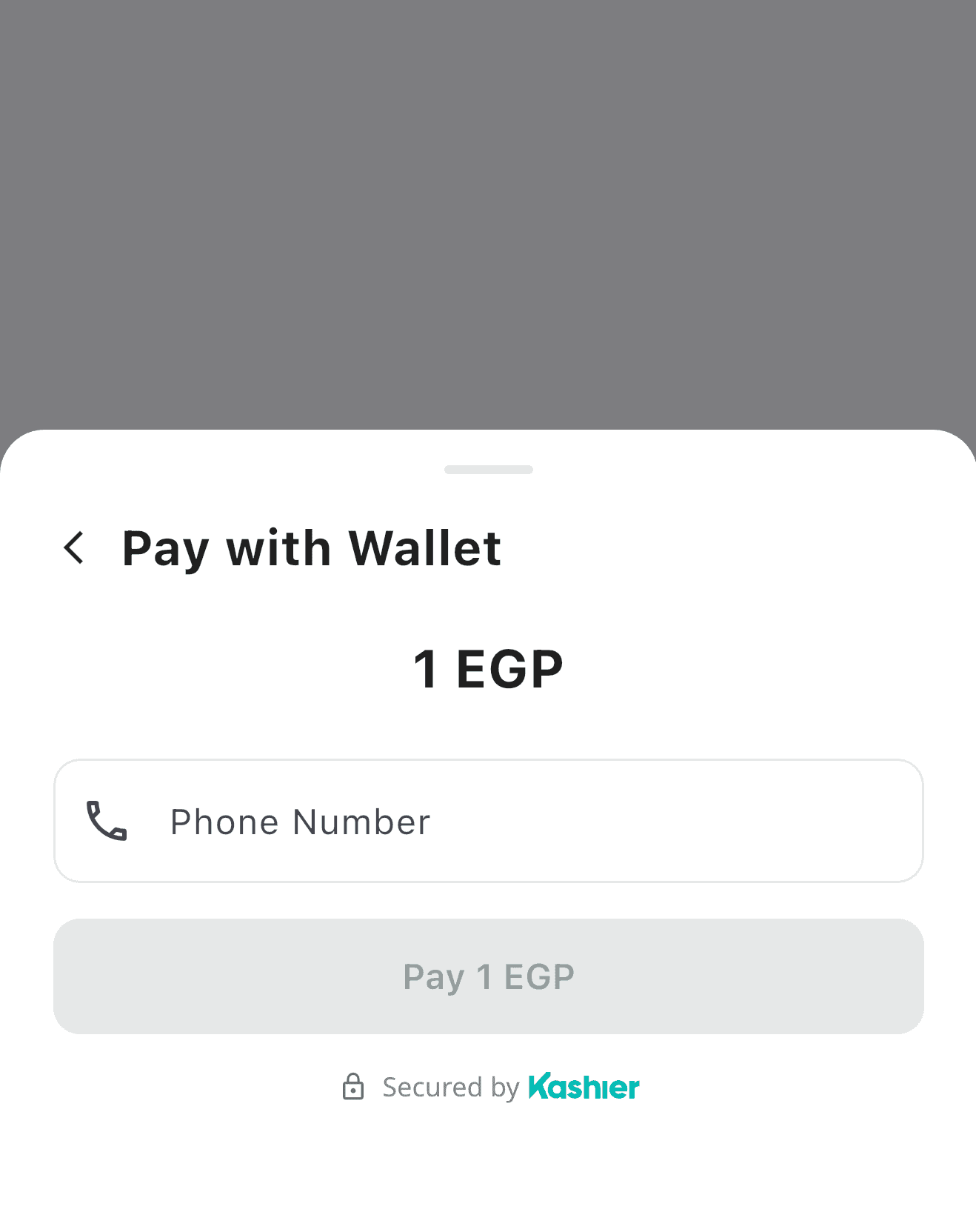 Wallet phone-number entry